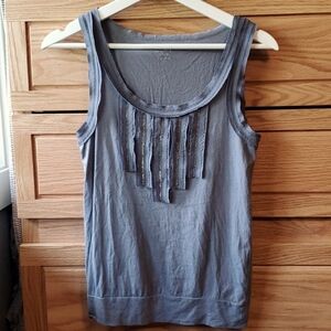 Loft Petites XXS Sleeveless Top Tank Dusty Blue